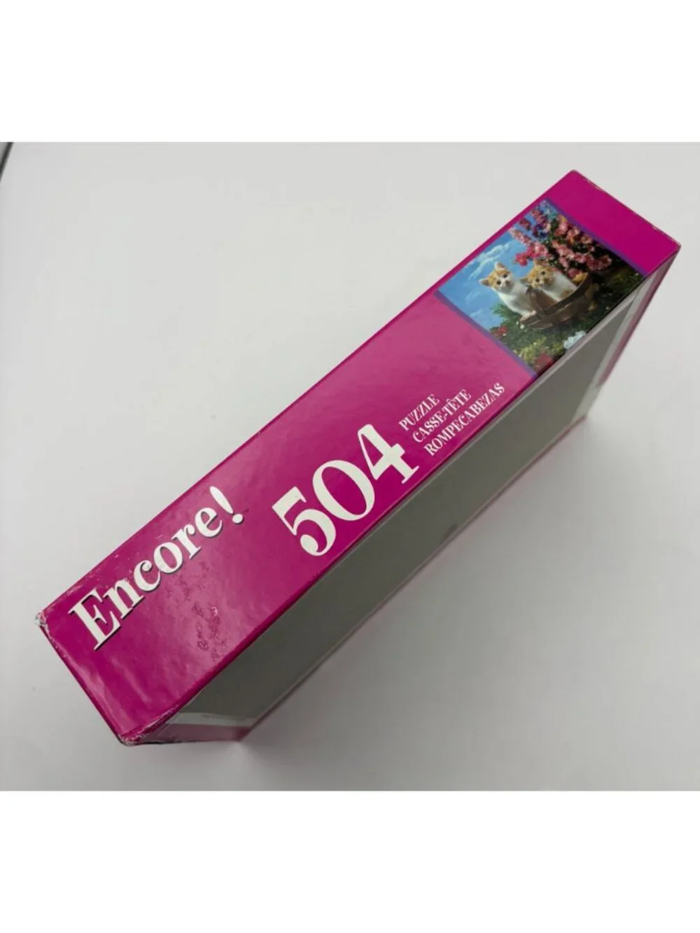 Encore! Twin Kittens Jigsaw Puzzle 504 Pieces Cats Flowers NEW